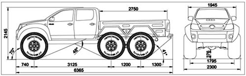 Toyota Hilux 6x6