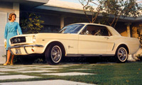 Ford Mustang White Coupe 1964